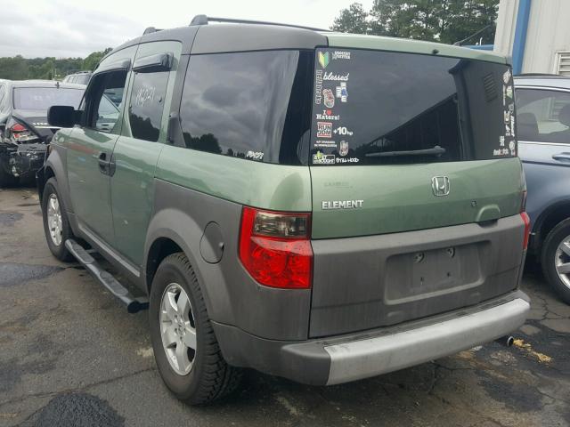 5J6YH185X3L019007 - 2003 HONDA ELEMENT EX GREEN photo 3