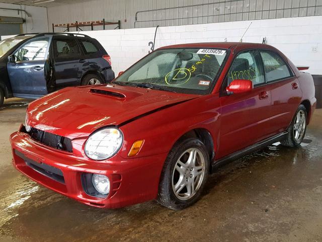 JF1GD29622H501651 - 2002 SUBARU IMPREZA WR RED photo 2