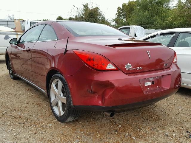 1G2ZH36N584291673 - 2008 PONTIAC G6 GT MAROON photo 3