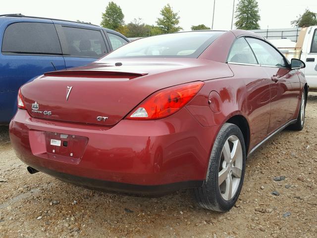 1G2ZH36N584291673 - 2008 PONTIAC G6 GT MAROON photo 4