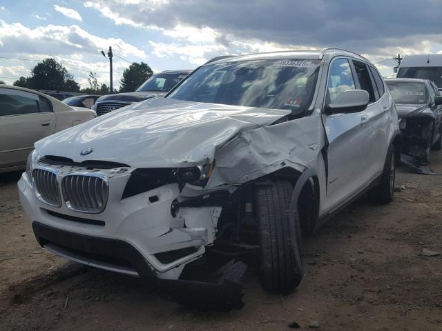 5UXWX7C56BL732980 - 2011 BMW X3 XDRIVE3 WHITE photo 2