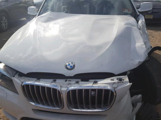 5UXWX7C56BL732980 - 2011 BMW X3 XDRIVE3 WHITE photo 7