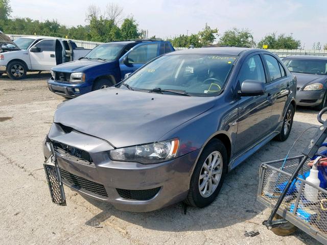 JA32X2HU5BU037630 - 2011 MITSUBISHI LANCER ES/ GRAY photo 2