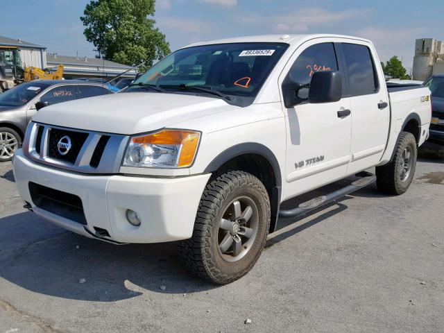 1N6BA0EC4DN312210 - 2013 NISSAN TITAN S WHITE photo 2