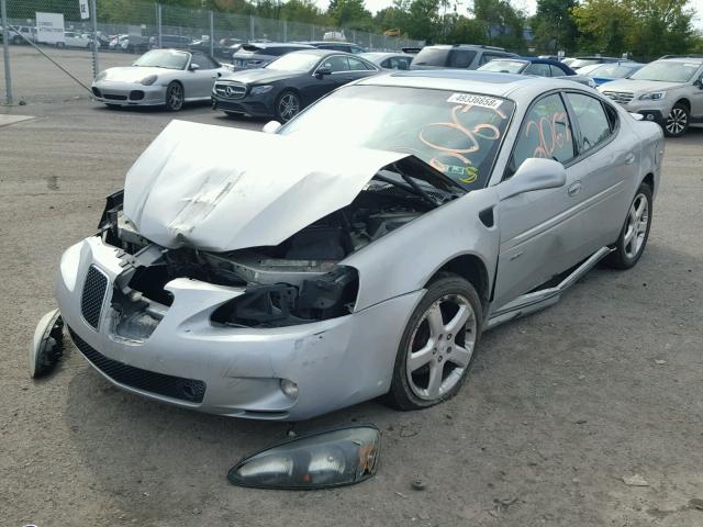 2G2WC55C181128916 - 2008 PONTIAC GRAND PRIX SILVER photo 2