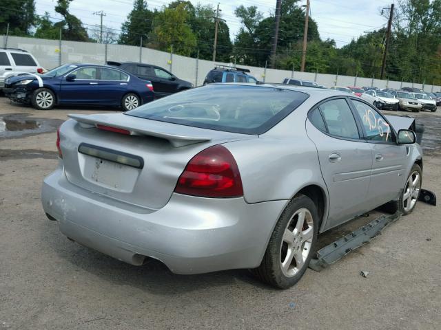 2G2WC55C181128916 - 2008 PONTIAC GRAND PRIX SILVER photo 4