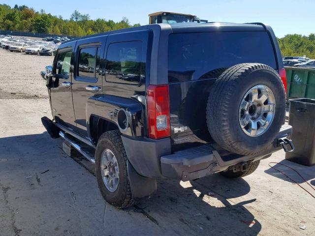 5GTEN13E188160236 - 2008 HUMMER H3 BLACK photo 3