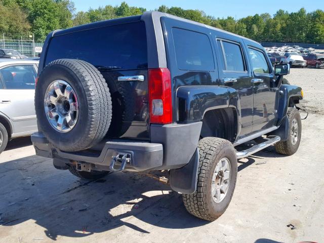 5GTEN13E188160236 - 2008 HUMMER H3 BLACK photo 4