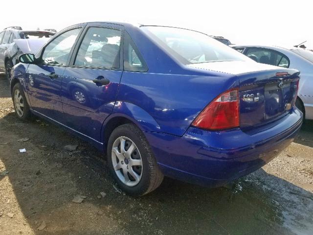 1FAFP34N15W221856 - 2005 FORD FOCUS ZX4 BLUE photo 3