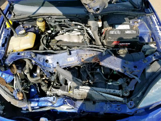 1FAFP34N15W221856 - 2005 FORD FOCUS ZX4 BLUE photo 7