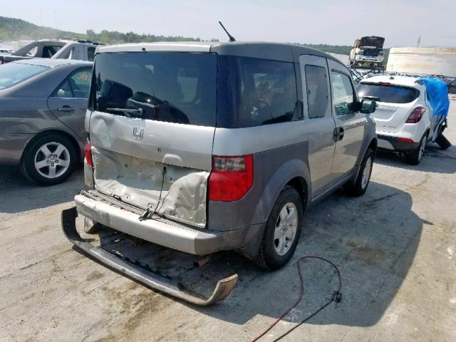 5J6YH18583L008734 - 2003 HONDA ELEMENT EX SILVER photo 4