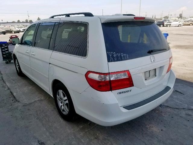 5FNRL38706B004805 - 2006 HONDA ODYSSEY EX WHITE photo 3