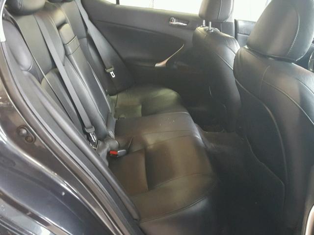 JTHBE262765008749 - 2006 LEXUS IS 350 GRAY photo 6