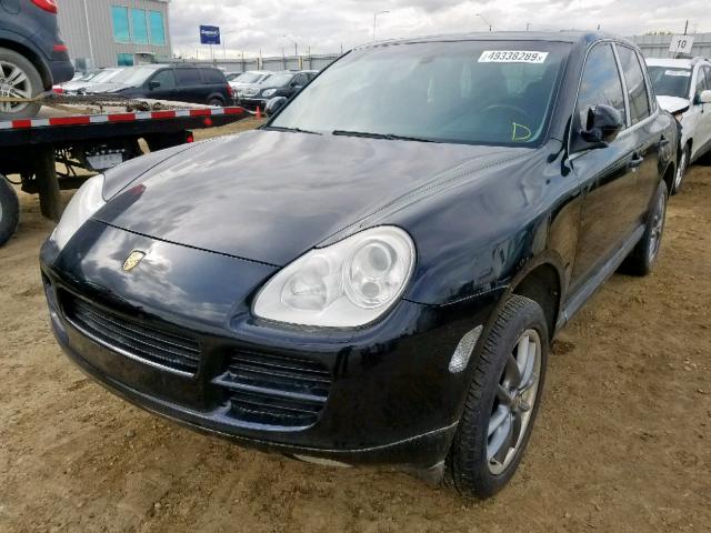 WP1AB29P75LA63191 - 2005 PORSCHE CAYENNE S BLACK photo 2