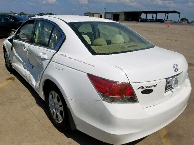 JHMCP264X8C044319 - 2008 HONDA ACCORD LXP WHITE photo 3