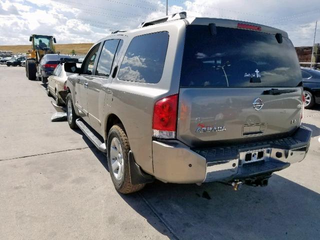 5N1AA08B66N715699 - 2006 NISSAN ARMADA SE BEIGE photo 3