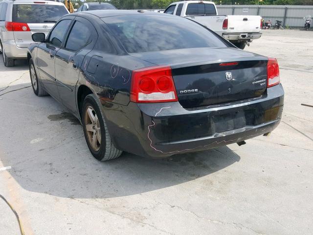 2B3CA3CV3AH307499 - 2010 DODGE CHARGER SX BLACK photo 3