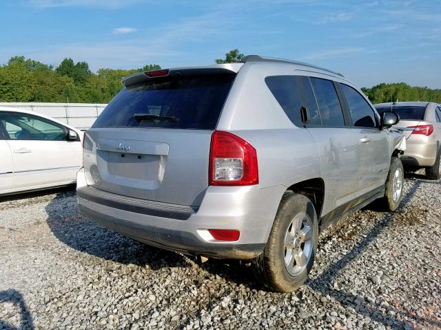 1C4NJCBA3DD102384 - 2013 JEEP COMPASS SP SILVER photo 4