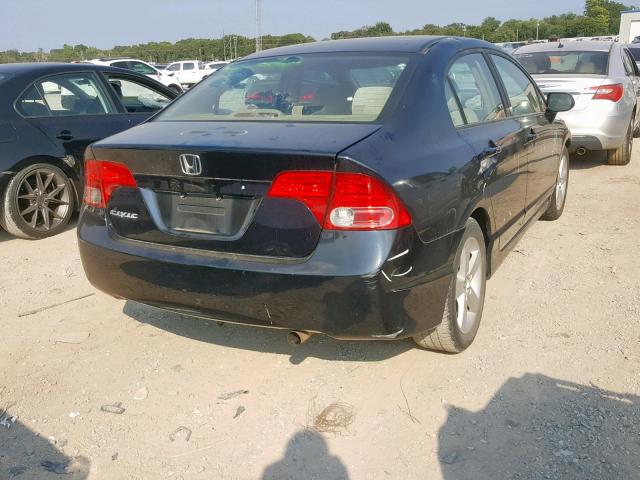 1HGFA15846L001267 - 2006 HONDA CIVIC EX BLACK photo 4