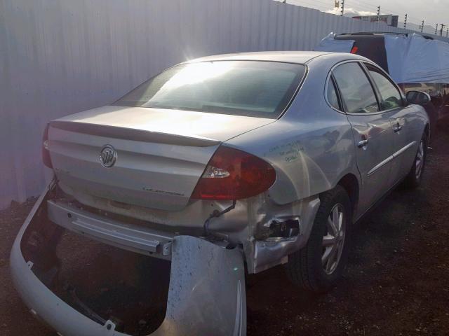 2G4WC532951297076 - 2005 BUICK LACROSSE C SILVER photo 4