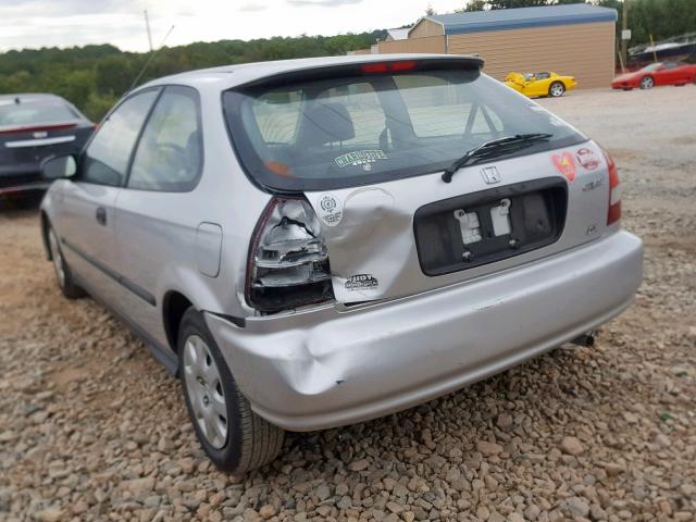 2HGEJ6441YH104234 - 2000 HONDA CIVIC DX SILVER photo 3