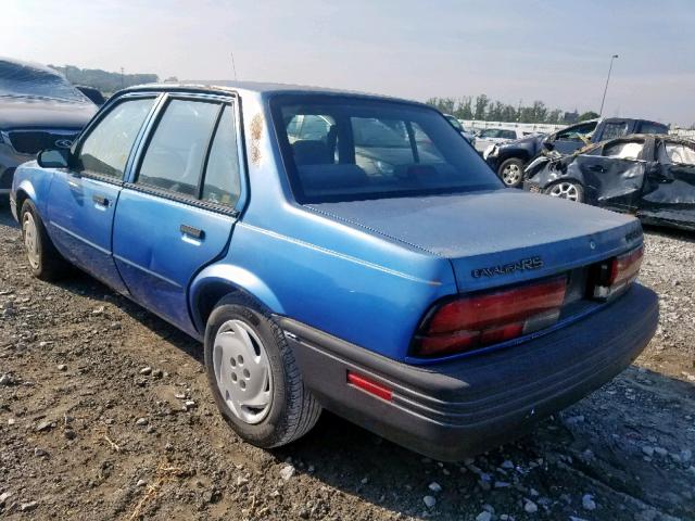 1G1JC5443R7335823 - 1994 CHEVROLET CAVALIER V BLUE photo 3