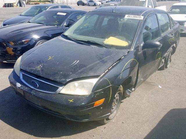 1FAFP34N87W152425 - 2007 FORD FOCUS ZX4 BLACK photo 2