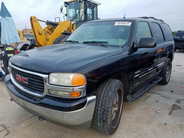 1GKEK13Z12R225823 - 2002 GMC YUKON BLACK photo 2