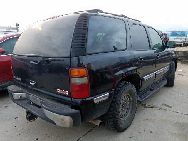 1GKEK13Z12R225823 - 2002 GMC YUKON BLACK photo 4