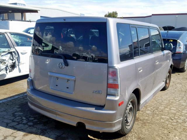 JTLKT324154020618 - 2005 TOYOTA SCION XB ვერცხლისფერი ფოტო 4