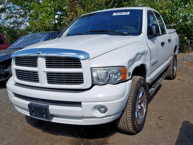 1D7HU18D05S266866 - 2005 DODGE RAM 1500 S WHITE photo 2