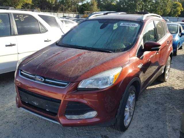 1FMCU9J96EUB56428 - 2014 FORD ESCAPE TIT RED photo 2