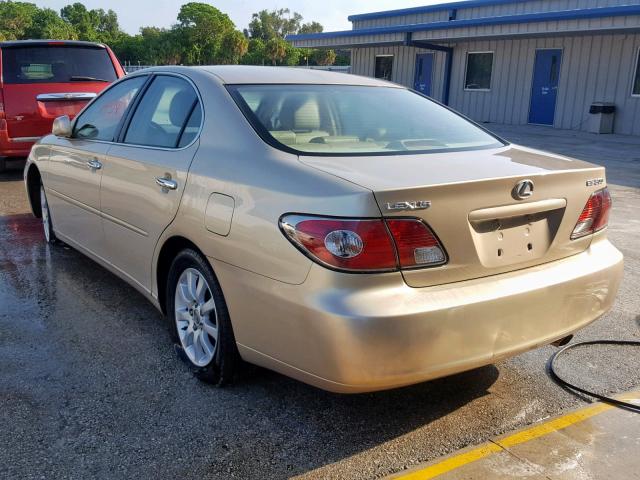 JTHBF30G230097324 - 2003 LEXUS ES 300 BEIGE photo 3