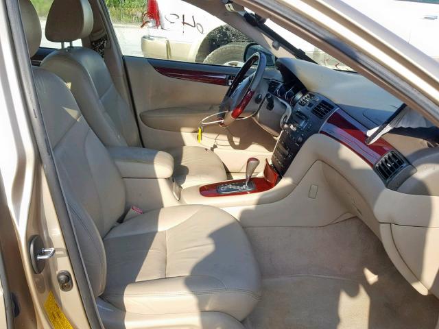 JTHBF30G230097324 - 2003 LEXUS ES 300 BEIGE photo 5