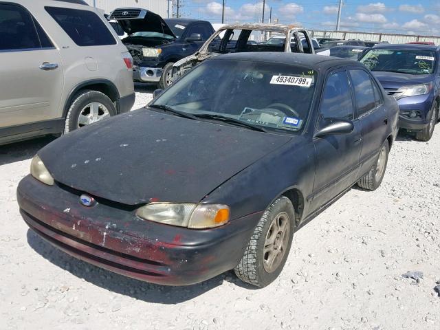 1Y1SK5287YZ413524 - 2000 CHEVROLET GEO PRIZM შავი ფოტო 2