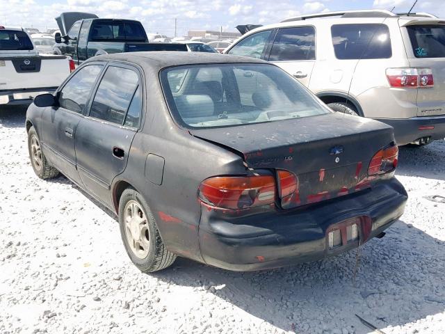 1Y1SK5287YZ413524 - 2000 CHEVROLET GEO PRIZM შავი ფოტო 3