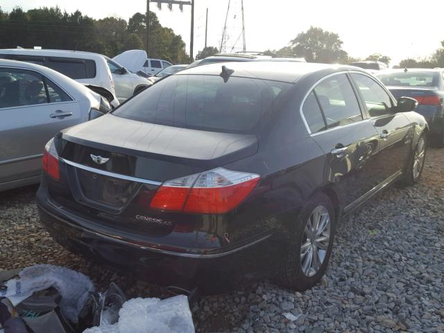 KMHGC4DF5BU124221 - 2011 HYUNDAI GENESIS 4. BLACK photo 4