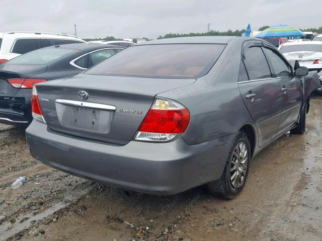 4T1BE30K65U598412 - 2005 TOYOTA CAMRY LE GRAY photo 4