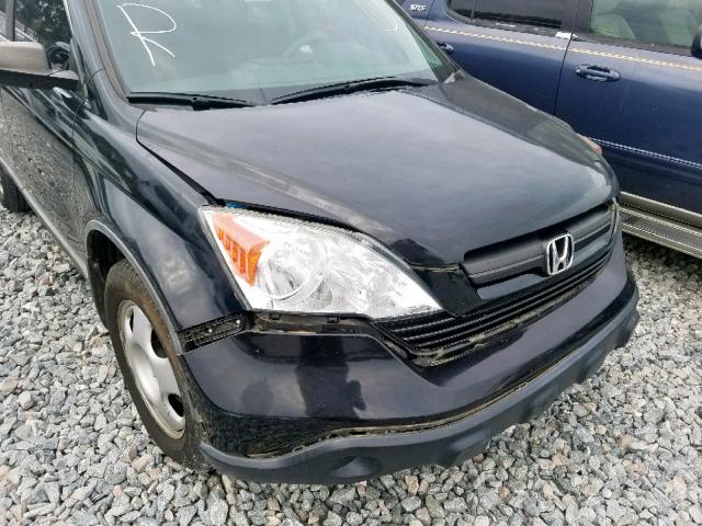 5J6RE38309L004631 - 2009 HONDA CR-V LX BLACK photo 9