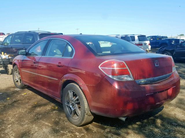 1G8ZS57N27F162150 - 2007 SATURN AURA XE RED photo 3