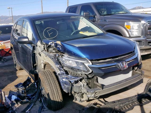 5J6RM4H45GL080098 - 2016 HONDA CR-V SE BLUE photo 1