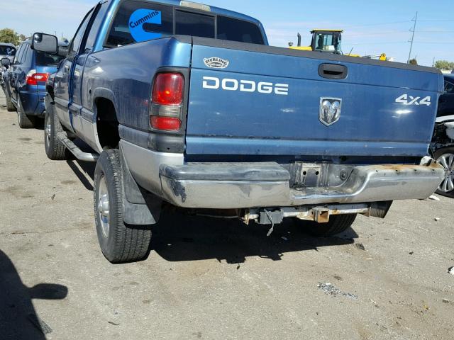 3B7KF23612M254772 - 2002 DODGE RAM 2500 BLUE photo 3