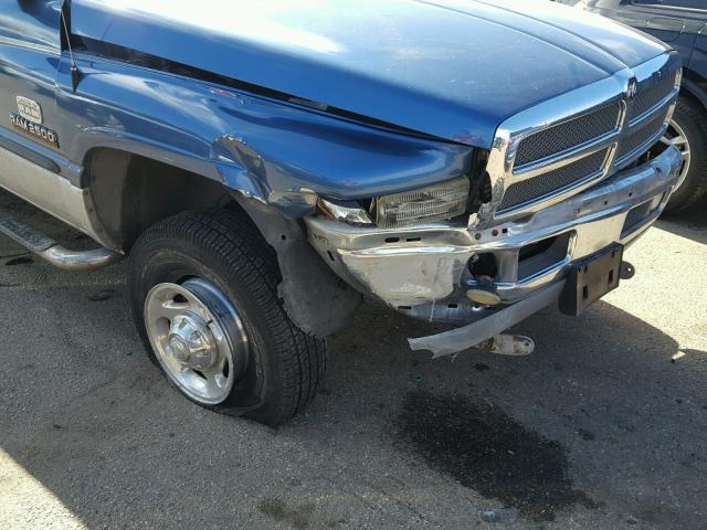 3B7KF23612M254772 - 2002 DODGE RAM 2500 BLUE photo 9