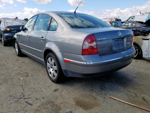 WVWRH63B03P240709 - 2003 VOLKSWAGEN PASSAT GLX SILVER photo 3