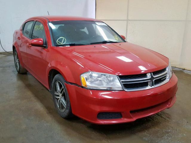 1B3BD1FB4BN573132 - 2011 DODGE AVENGER MA RED photo 1