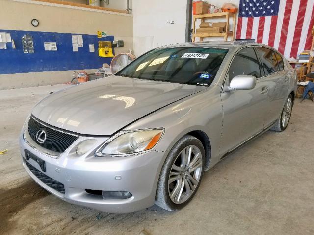 JTHBC96S275000798 - 2007 LEXUS GS 450H SILVER photo 2