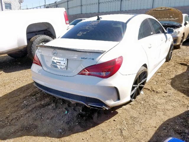 WDDSJ5CBXEN113485 - 2014 MERCEDES-BENZ CLA 45 AMG WHITE photo 4