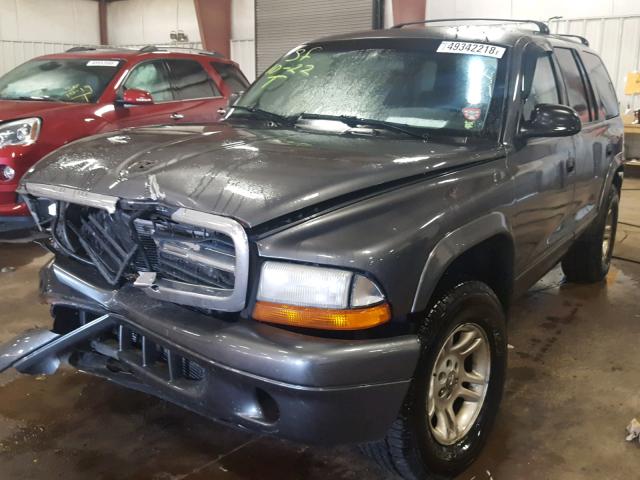 1D4HS48N53F605947 - 2003 DODGE DURANGO SL CHARCOAL photo 2