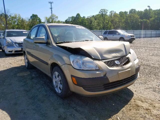 KNADE123166038162 - 2006 KIA RIO GOLD photo 1