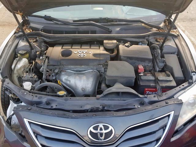 4T4BF3EK6AR054871 - 2010 TOYOTA CAMRY BASE BLACK photo 7